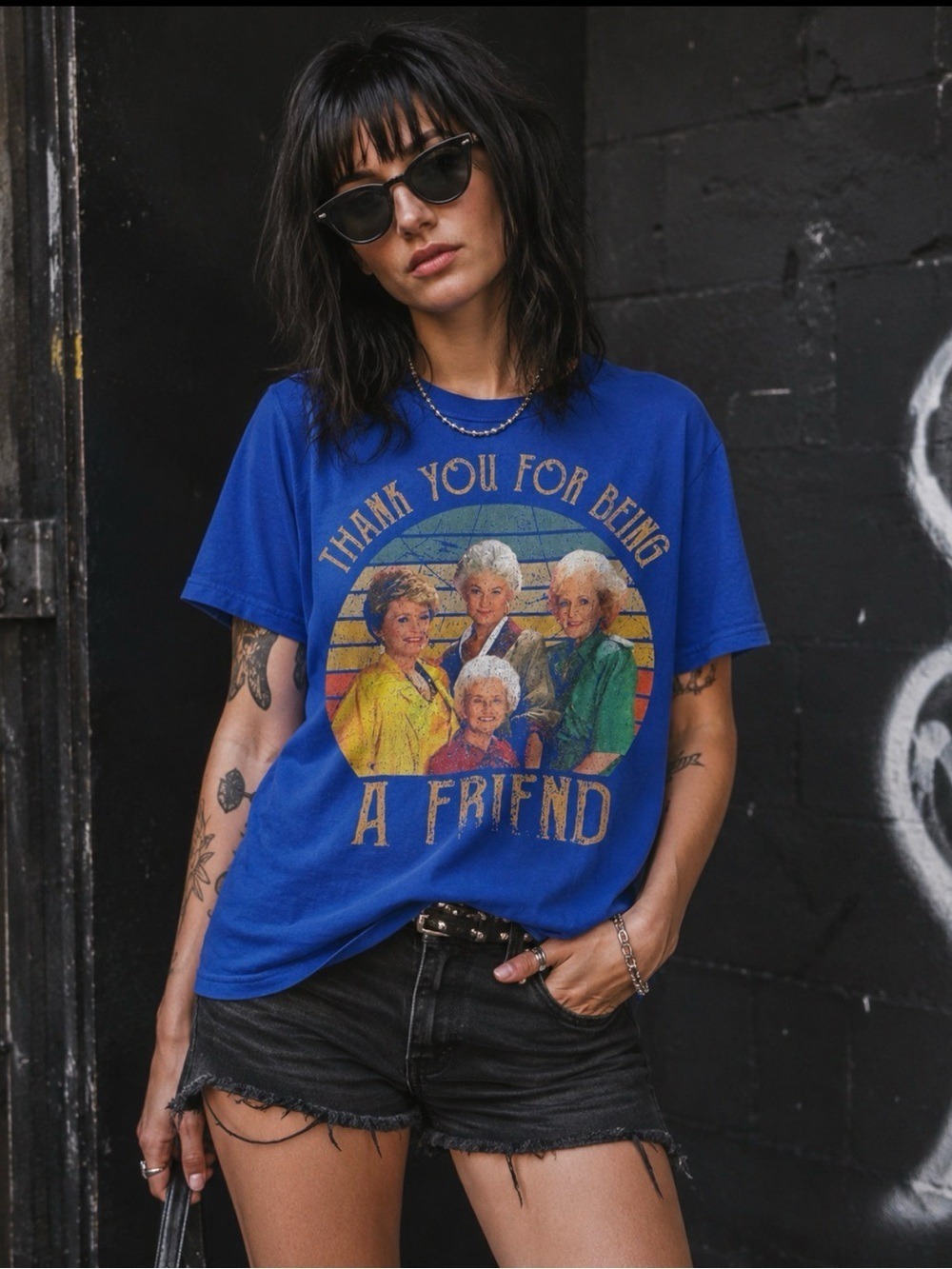 Vintage “Thank You For Being A Friend' Graphic Tee